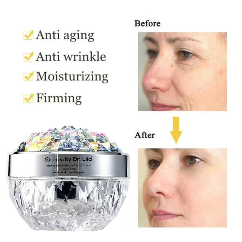 Anti-Aging Retinol Night Moisturizer – Hydrating, Vegan, Gluten-Free &