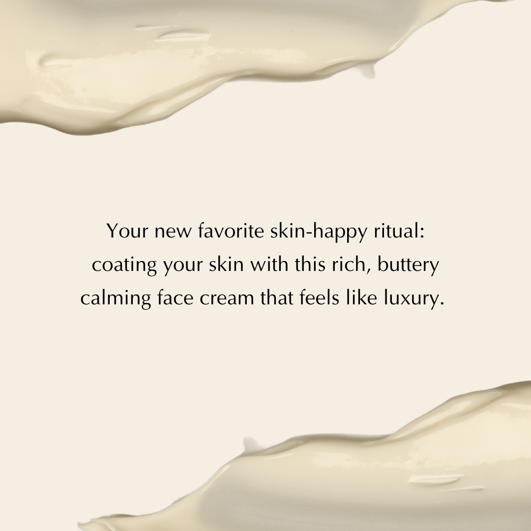 Rich Calming Cream for Dry, Stressed & Sensitive Skin - Vegan,