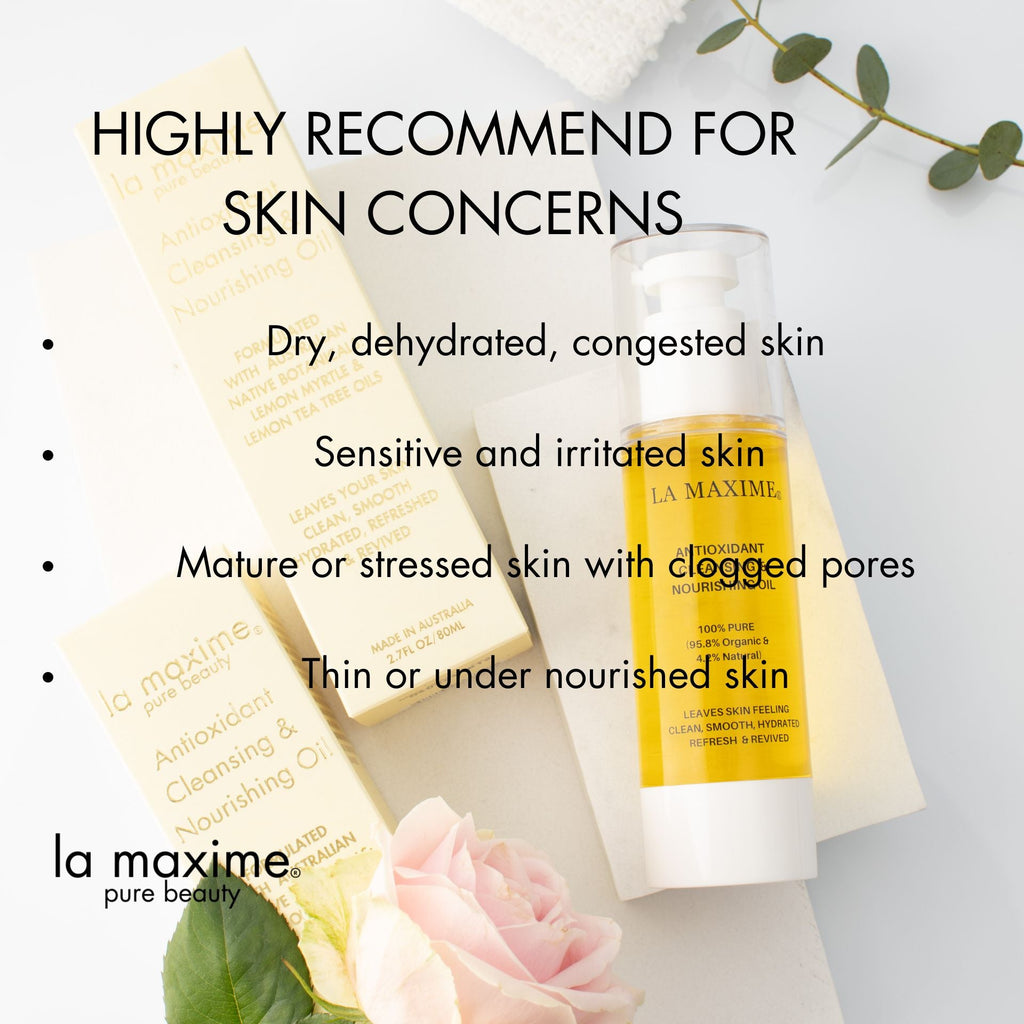 Cleansing Oil for Mature Skin Over 50 | Removes Makeup & Nourishes –