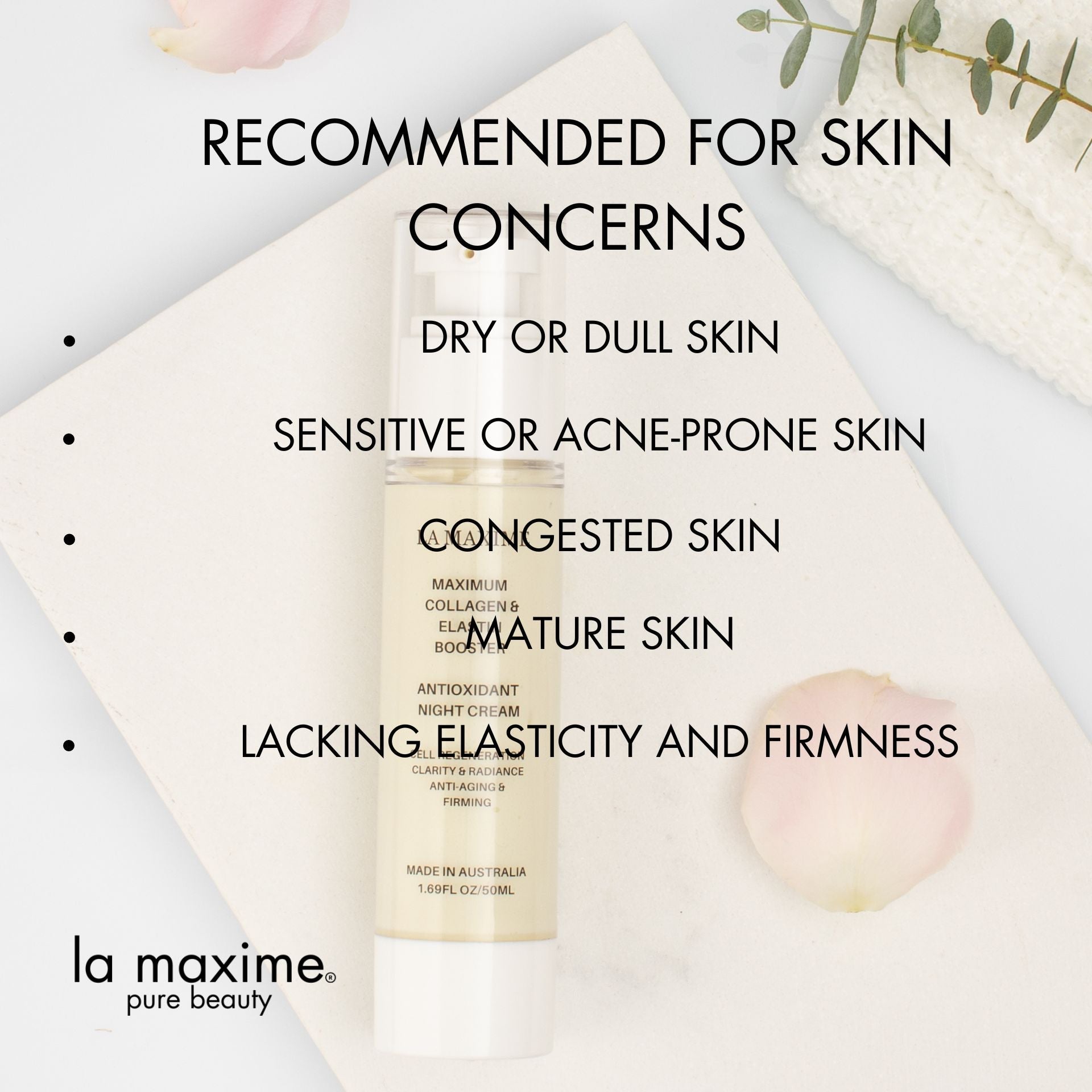 Best Night Cream for Mature Skin Over 50 | Deep Repair & Firming – LA
