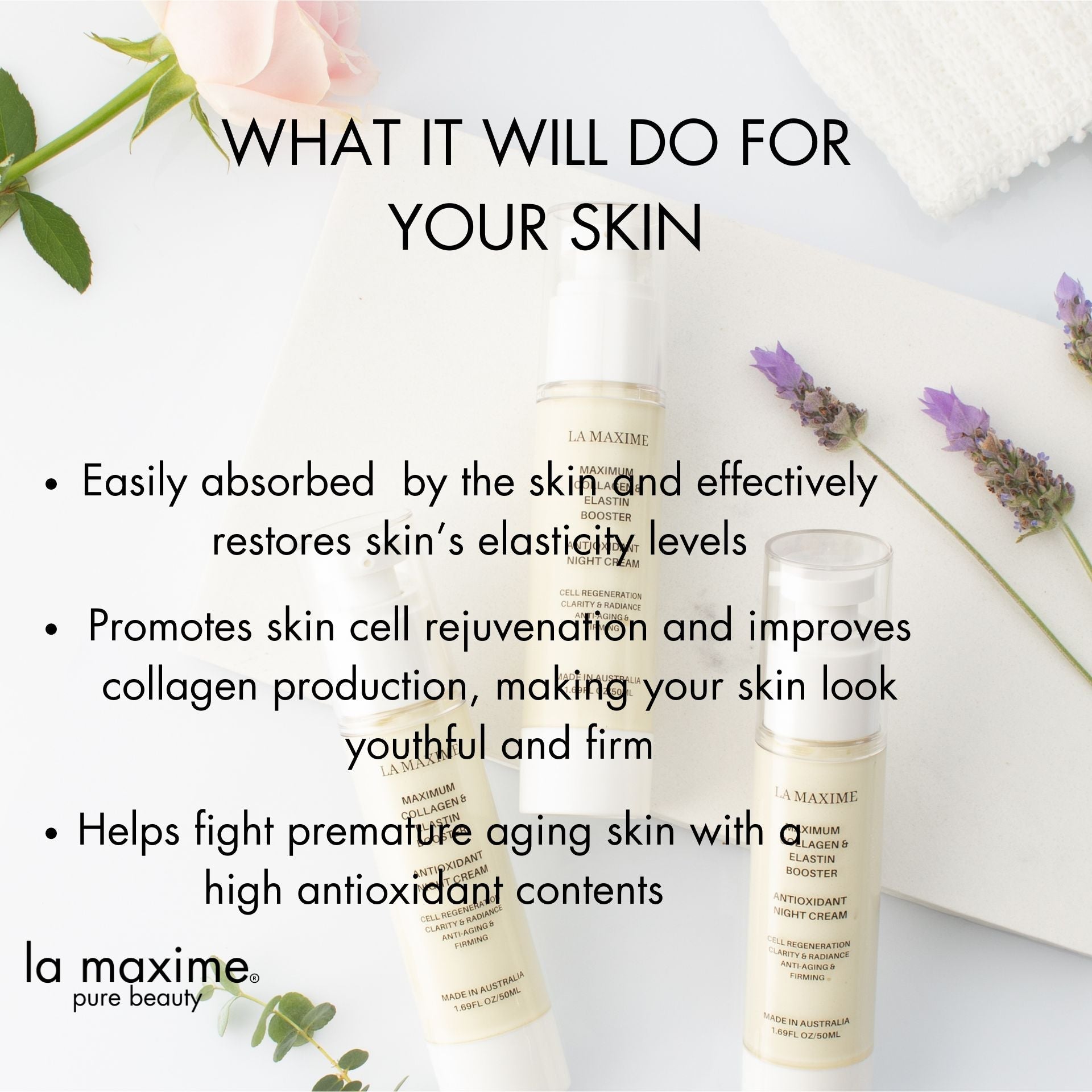 Best Night Cream for Mature Skin Over 50 | Deep Repair & Firming – LA