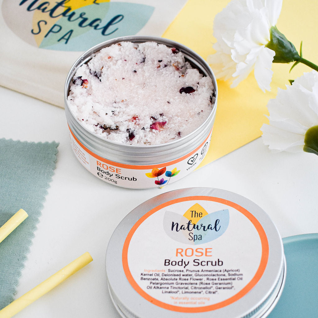 Rose Sugar Scrub | Natural Exfoliating Body Scrub for Smooth, Glowing