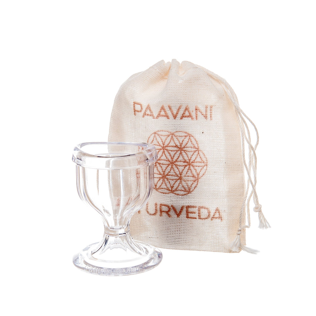 Glass Eye Wash Cup | Ayurvedic Eye Cleansing to Hydrate & Brighten