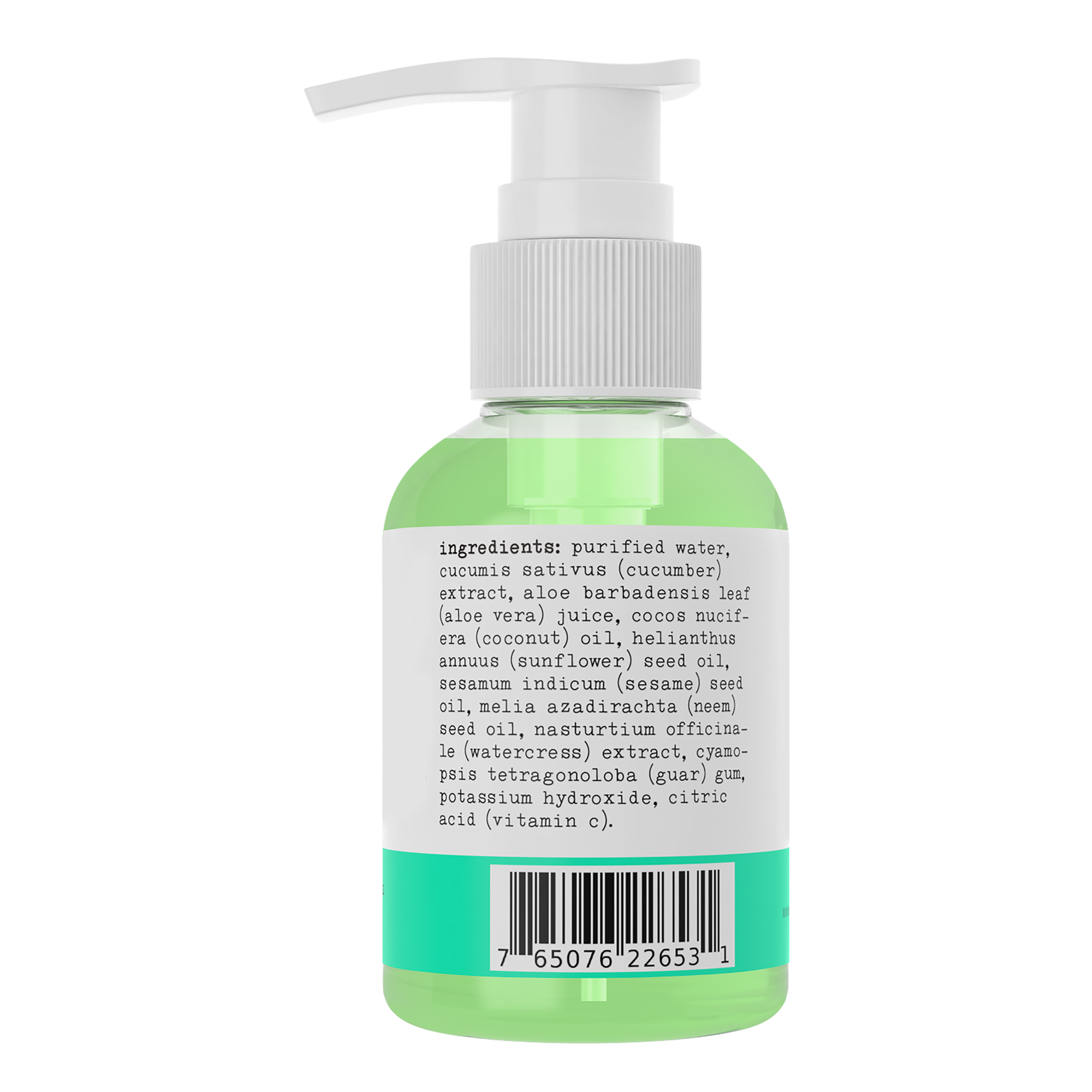 Sapo Cucumber Face Cleanser - Hydrating Gel Wash with Aloe + Neem for