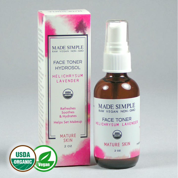 FACE TONER - Helichrysum Lavender for Mature Skin - Organic & Vegan