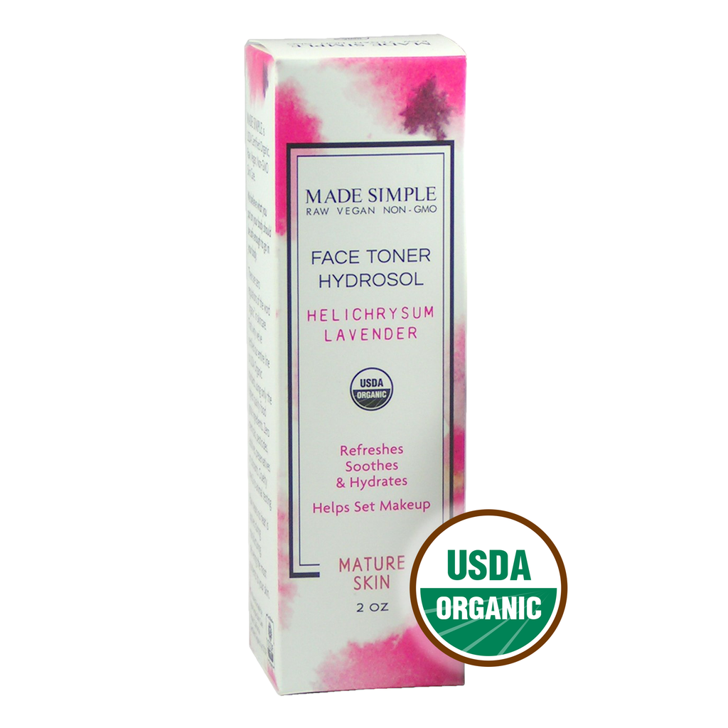FACE TONER - Helichrysum Lavender for Mature Skin - Organic & Vegan