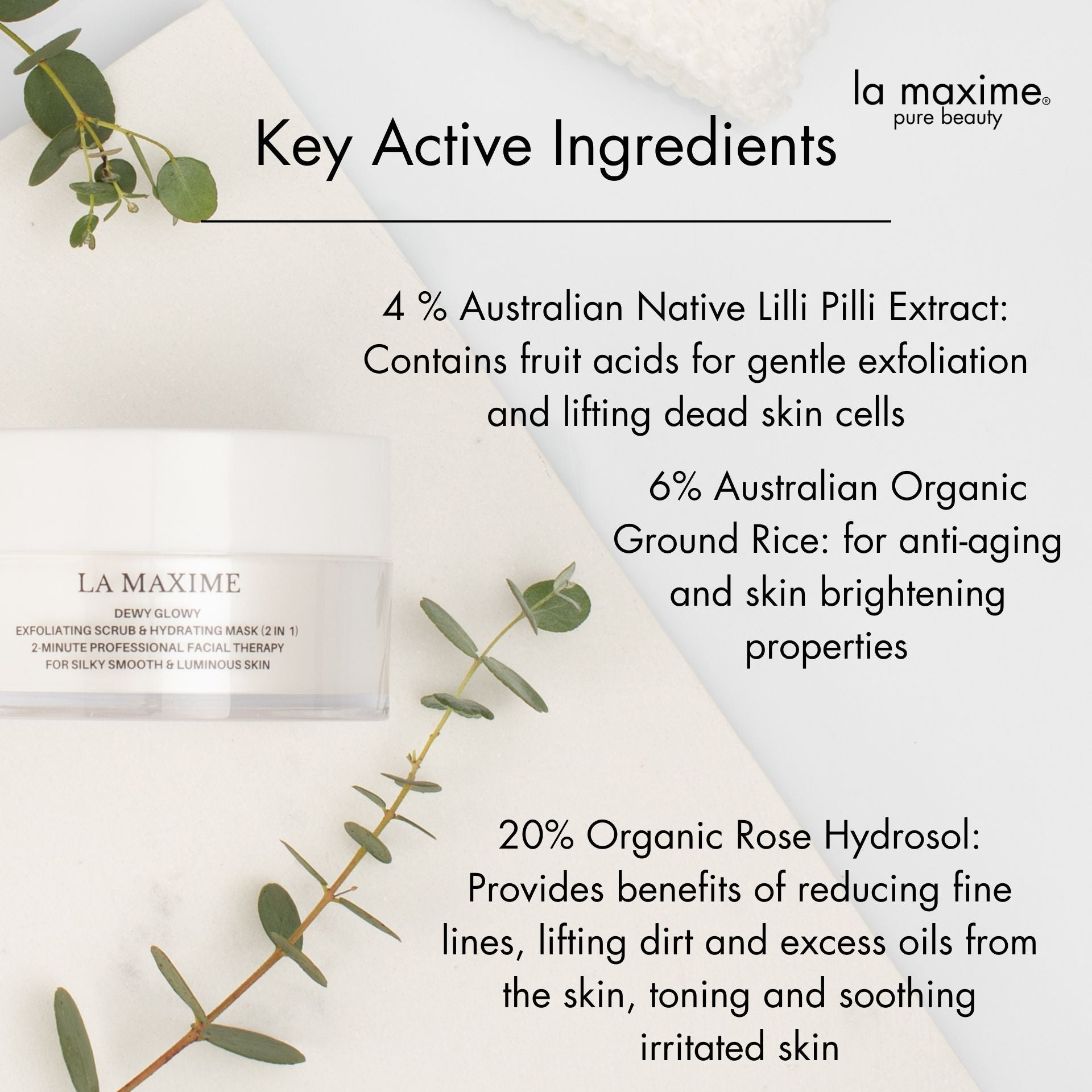 Exfoliating Scrub & Mask for Mature Skin Over 50 | Smooth & Brighten –