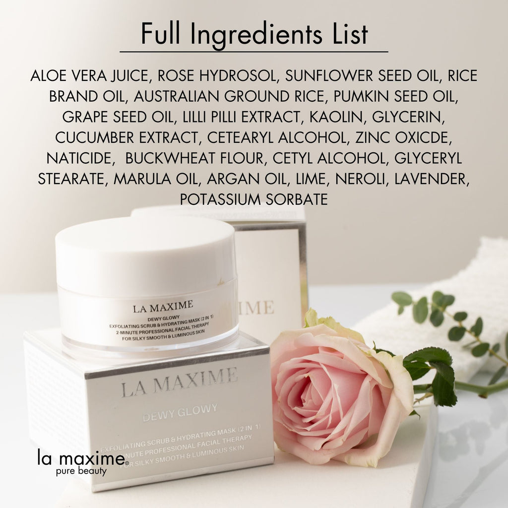 Exfoliating Scrub & Mask for Mature Skin Over 50 | Smooth & Brighten –