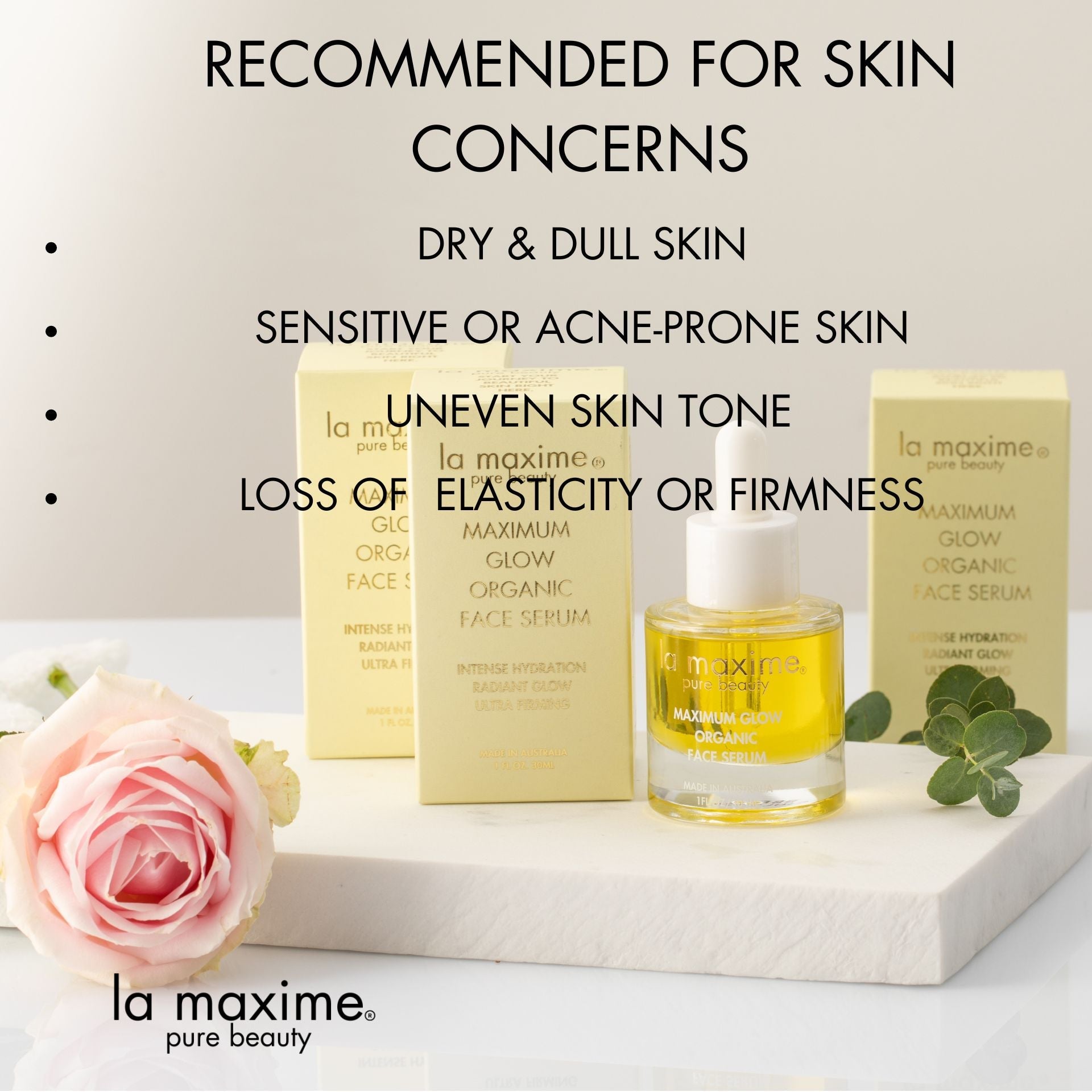 Deep Hydration Serum for Mature Skin Over 50 | Maximum Glow Serum – LA