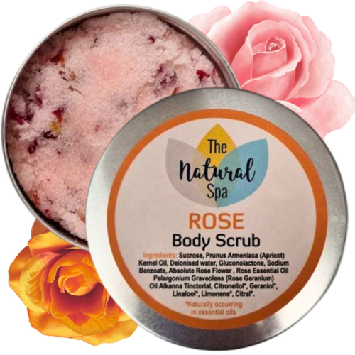 Rose Sugar Scrub | Natural Exfoliating Body Scrub for Smooth, Glowing