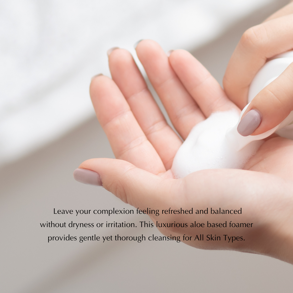Gentle Foaming Facial Cleanser – Aloe, Apple & Ashwagandha for All